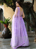 Purple Sequin Embroidered Lehenga Choli