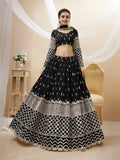 Traditional Black Sequin Embroidered Lehenga Choli