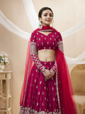 Rani Pink Sequin Embroidered Lehenga Choli
