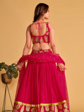 Pink Sequin Emroidered Festive Lehenga Choli