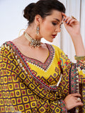 Yellow Digital Printed Lehenga Choli