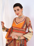 Off White Digital Print Lehenga Choli