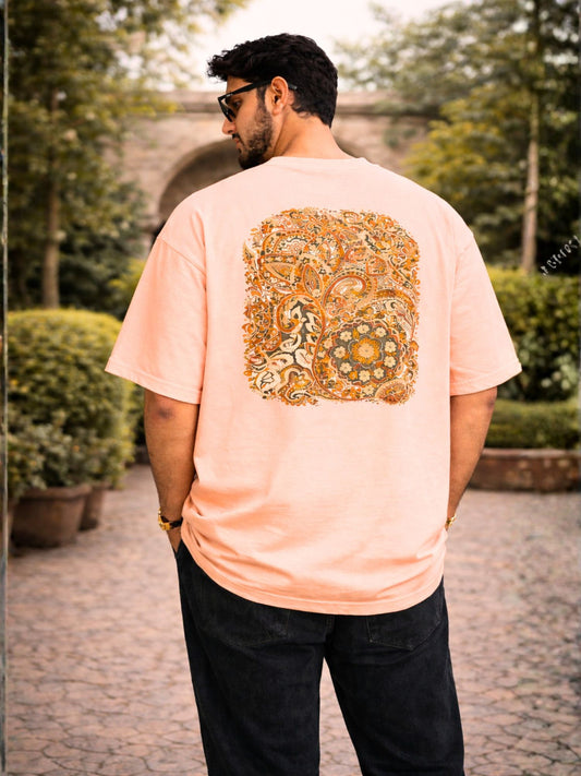 Men's Paisley Graphic Print Oversized T-Shirt