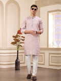 Onion Pink Art Silk Traditional Kurta Pajama