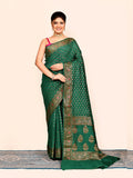Green Festive Wear Banarasi Silk Saree