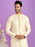 Yellow Festive Wear Cotoon Kurta Set