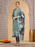 Pista Green Sequin Embroidered Salwar Suit