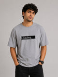 Men's Grey Sarcasm Loading Graphic Printed T-Shirt