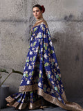 Blue Silk Woven Banarasi Saree
