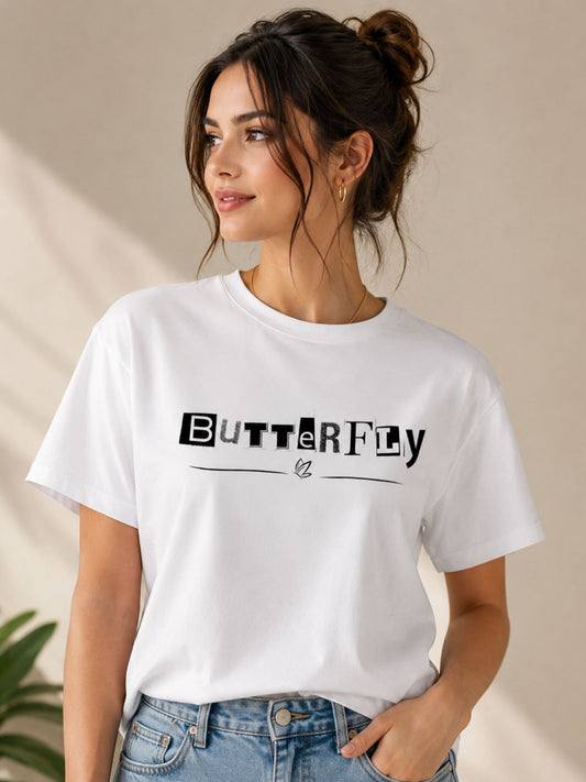 Butterfly Graphic Tee for Women