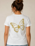 Butterfly Graphic Tee for Women