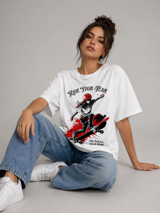 Women’s Cotton Graphic Street Style T-Shirt