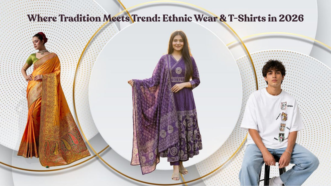 Ethnic Wear &  T-Shirts: The Perfect Blend of Tradition and Modern Fashion