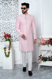 Pink Indo Western Sherwani For Men