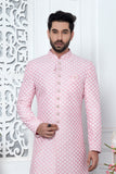 Pink Indo Western Sherwani For Men
