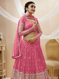 Pink Sequin Embroidered Lehenga Choli