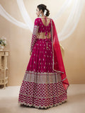 Rani Pink Sequin Embroidered Lehenga Choli