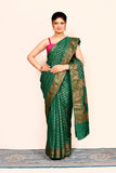 Green Festive Wear Banarasi Silk Saree
