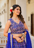 Royal Blue Festive Lehenga Choli