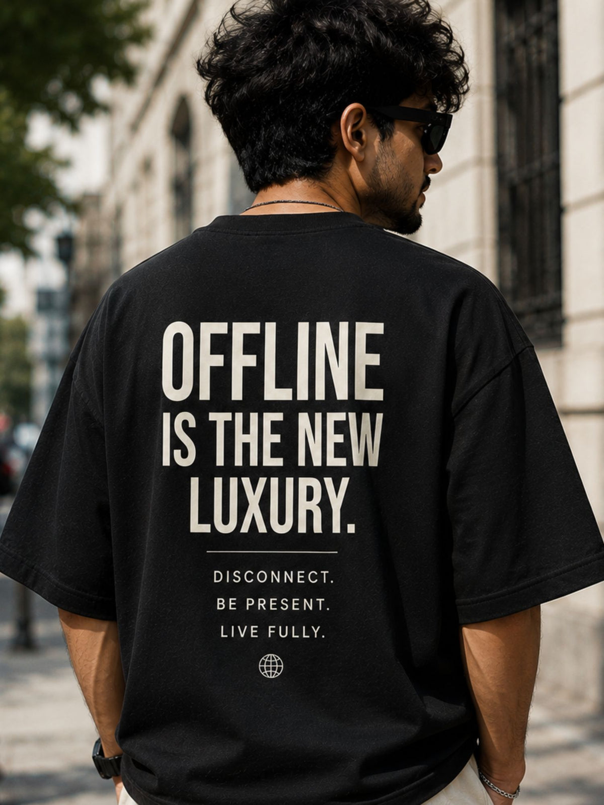 Black Oversized Graphic T-Shirt Offline Is The New Luxury