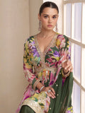 Green Digital Printed Palazzo Suit