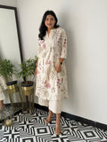 Off White Floral Printed Co-ord Set