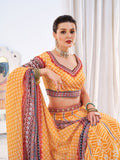 Yellow Art Silk Lehenga Choli Set