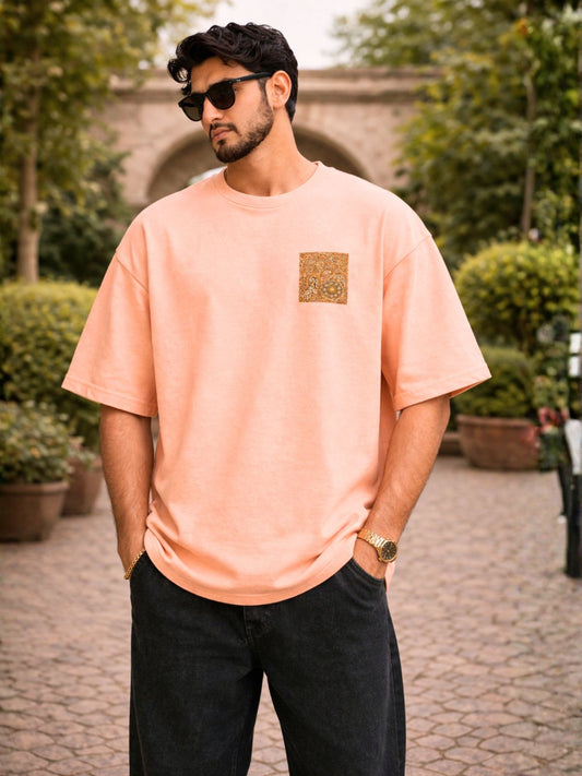 Men's Paisley Graphic Print Oversized T-Shirt