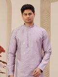 Light Purple Art Silk Festive Kurta Pajama