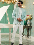 Pista Green Sequin Embroidered Jodhpuri Suit