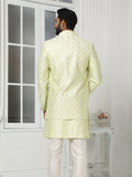 Pista Green Wedding Indo Wester Sherwani
