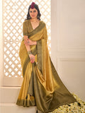 Brown Zari Woven Tussar Silk Saree