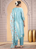 Turquoise Embroidered Readymade Salwar Kameez
