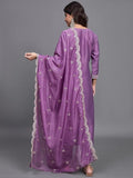 Purple Heavy Embroidered Salwar Kameez