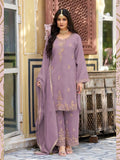 Lavender Embroidered Pakistani Suit Set with Dupatta