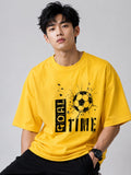 Men's Soccer Graphic Oversized T-Shirt