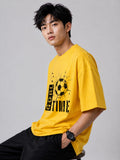 Men's Soccer Graphic Oversized T-Shirt