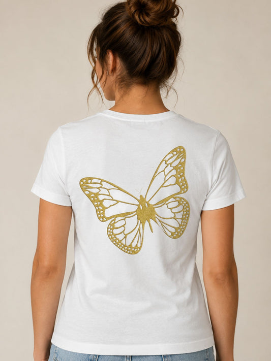 Butterfly Graphic Tee for Women